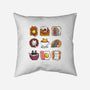Breakfast Cats-none removable cover w insert throw pillow-Vallina84