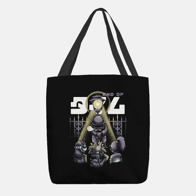 End Of Time-none basic tote bag-Sketchdemao