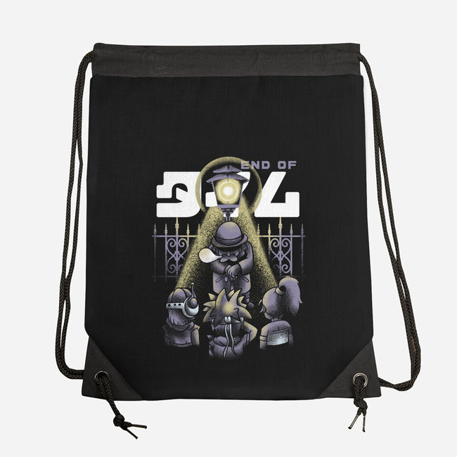 End Of Time-none drawstring bag-Sketchdemao