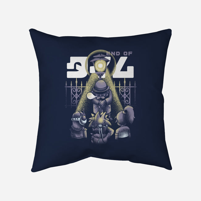 End Of Time-none removable cover w insert throw pillow-Sketchdemao