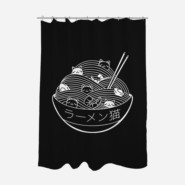 Ramen Lines-none polyester shower curtain-tobefonseca