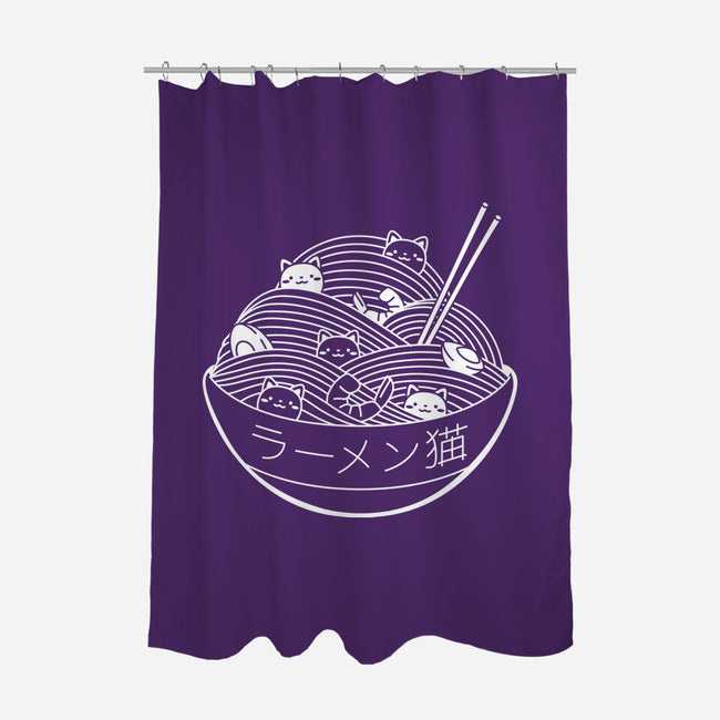 Ramen Lines-none polyester shower curtain-tobefonseca