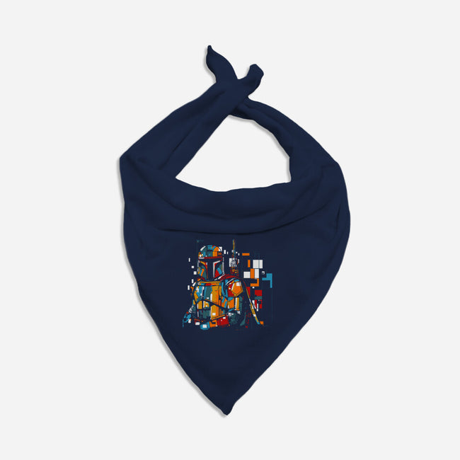 Mondrianlorian-dog bandana pet collar-kharmazero