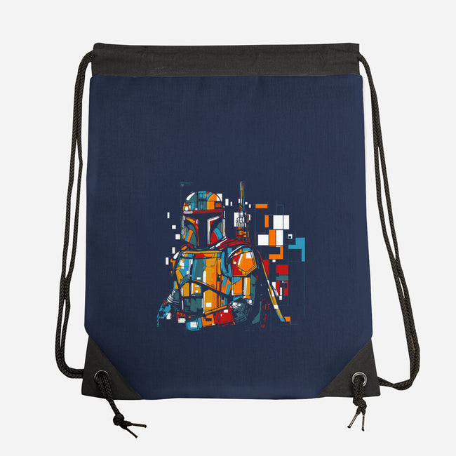Mondrianlorian-none drawstring bag-kharmazero