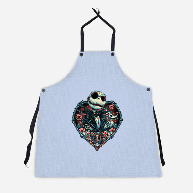 Legend Of The Skeleton King-unisex kitchen apron-momma_gorilla