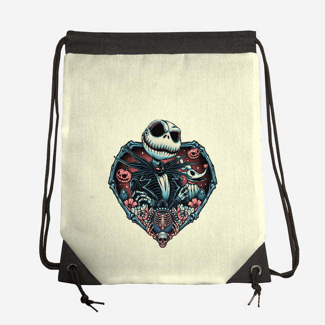 Legend Of The Skeleton King-none drawstring bag-momma_gorilla
