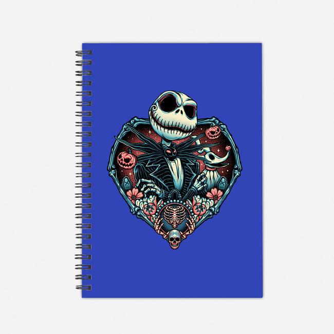 Legend Of The Skeleton King-none dot grid notebook-momma_gorilla