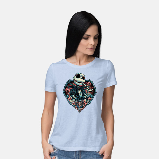 Legend Of The Skeleton King-womens basic tee-momma_gorilla
