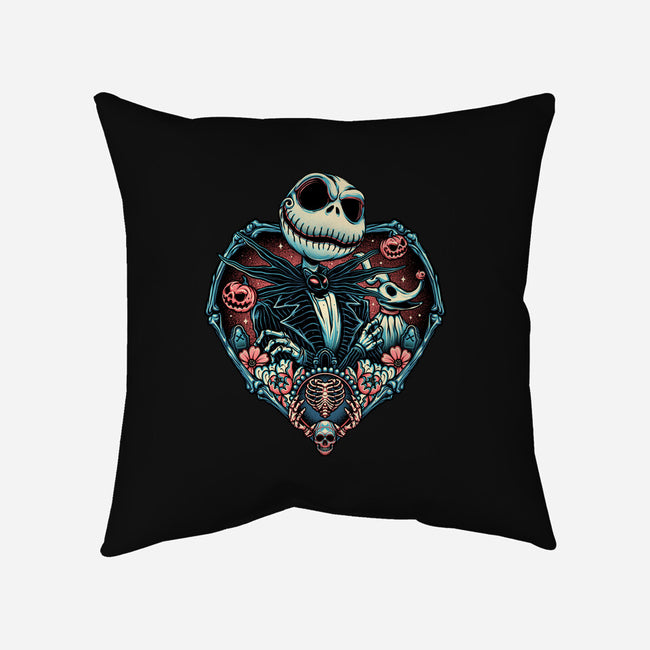 Legend Of The Skeleton King-none removable cover w insert throw pillow-momma_gorilla