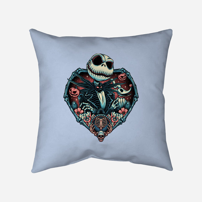 Legend Of The Skeleton King-none removable cover w insert throw pillow-momma_gorilla