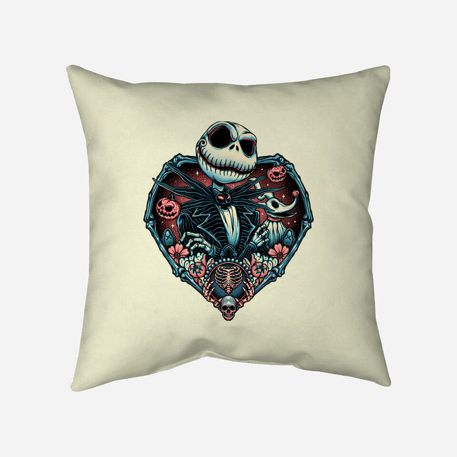 Legend Of The Skeleton King-none removable cover w insert throw pillow-momma_gorilla