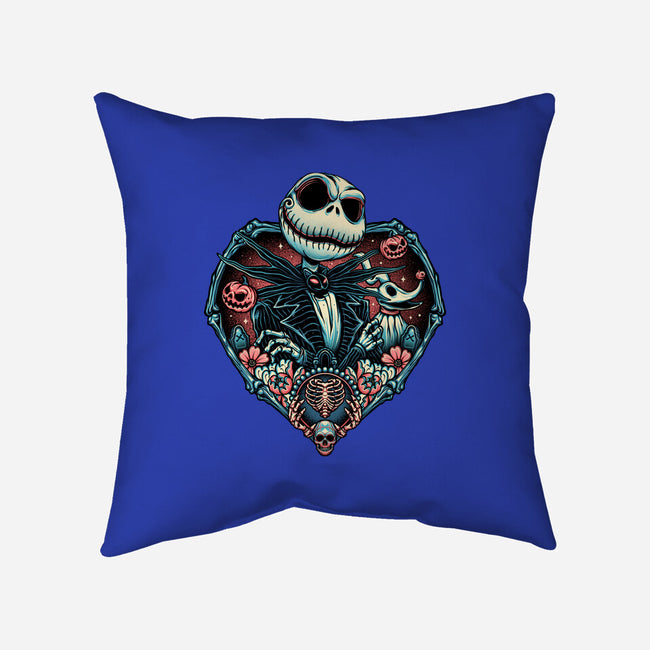 Legend Of The Skeleton King-none removable cover w insert throw pillow-momma_gorilla
