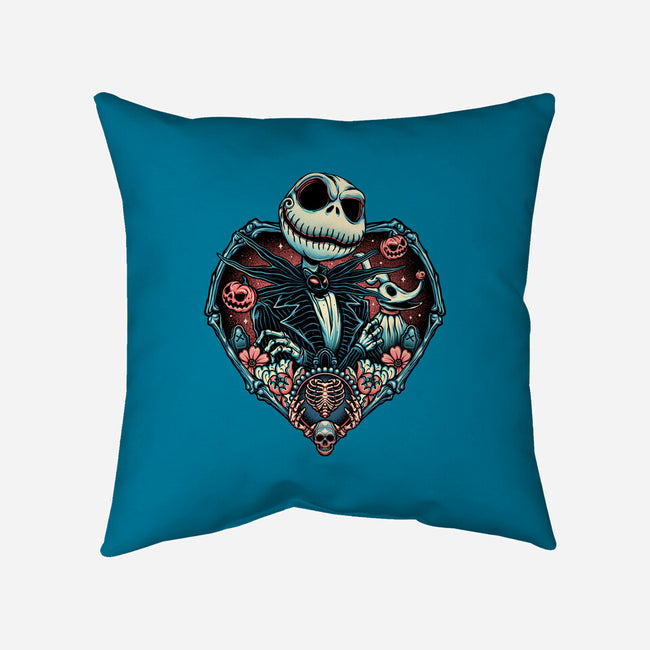 Legend Of The Skeleton King-none removable cover w insert throw pillow-momma_gorilla