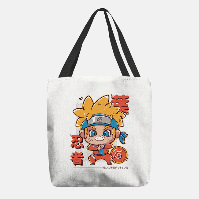Cute Ninja-none basic tote bag-Ca Mask