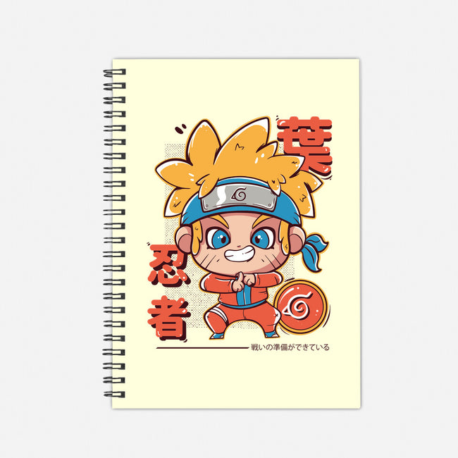 Cute Ninja-none dot grid notebook-Ca Mask