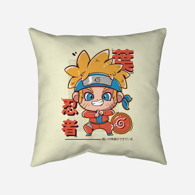 Cute Ninja-none removable cover throw pillow-Ca Mask