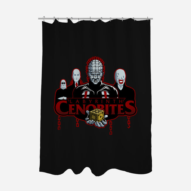 The Labyrinth Cenobites-none polyester shower curtain-Studio Mootant