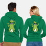 Dinosaur's Island-unisex zip-up sweatshirt-Alundrart