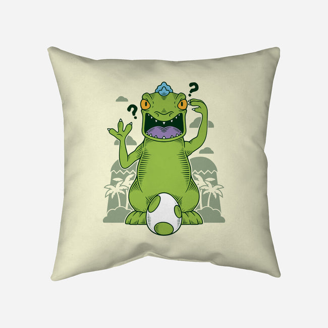 Dinosaur's Island-none removable cover w insert throw pillow-Alundrart