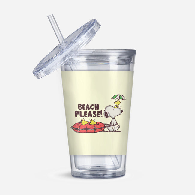Let's Go To The Beach-none acrylic tumbler drinkware-turborat14