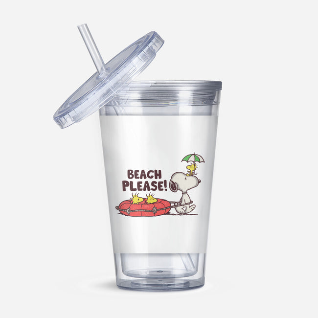 Let's Go To The Beach-none acrylic tumbler drinkware-turborat14