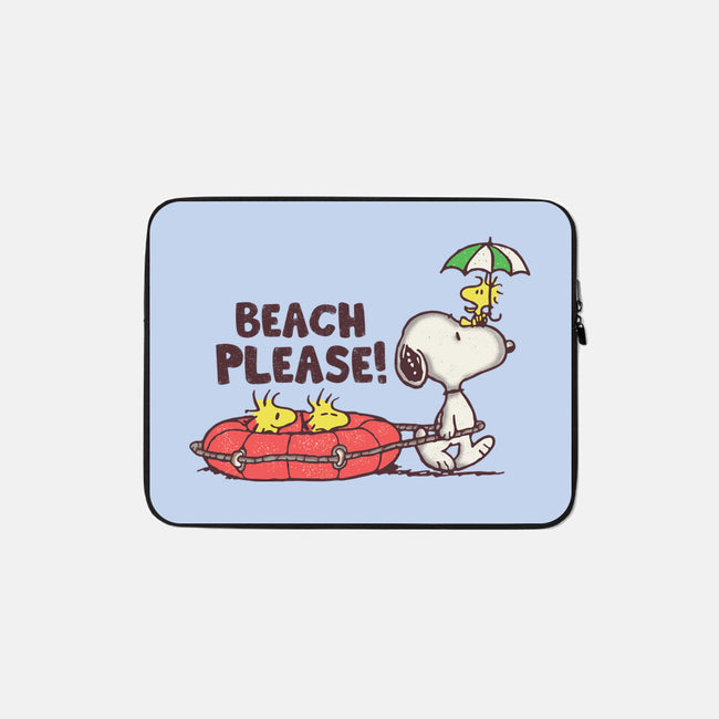 Let's Go To The Beach-none zippered laptop sleeve-turborat14