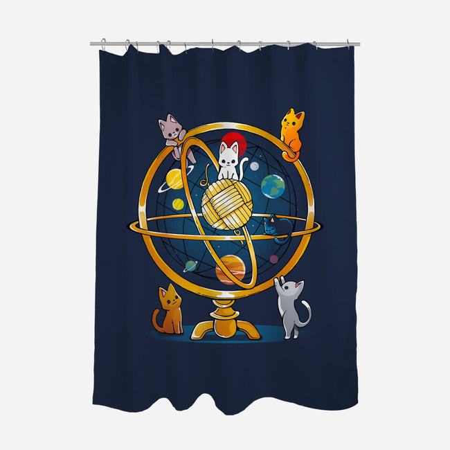 Astrolabe Cats-none polyester shower curtain-Vallina84