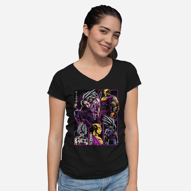 Two Beasts-womens v-neck tee-albertocubatas