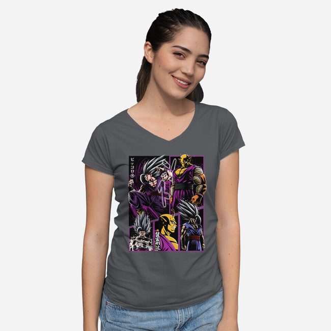 Two Beasts-womens v-neck tee-albertocubatas