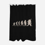 Infected Evolution-none polyester shower curtain-Getsousa!