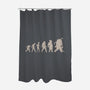 Infected Evolution-none polyester shower curtain-Getsousa!