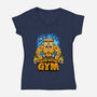 Muscle Square-womens v-neck tee-spoilerinc