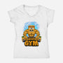 Muscle Square-womens v-neck tee-spoilerinc