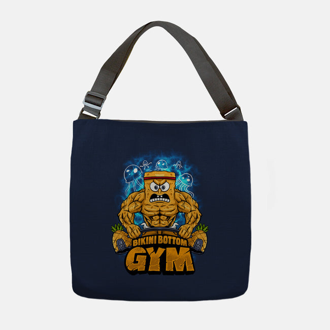 Muscle Square-none adjustable tote bag-spoilerinc