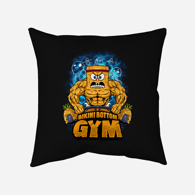 Muscle Square-none removable cover w insert throw pillow-spoilerinc