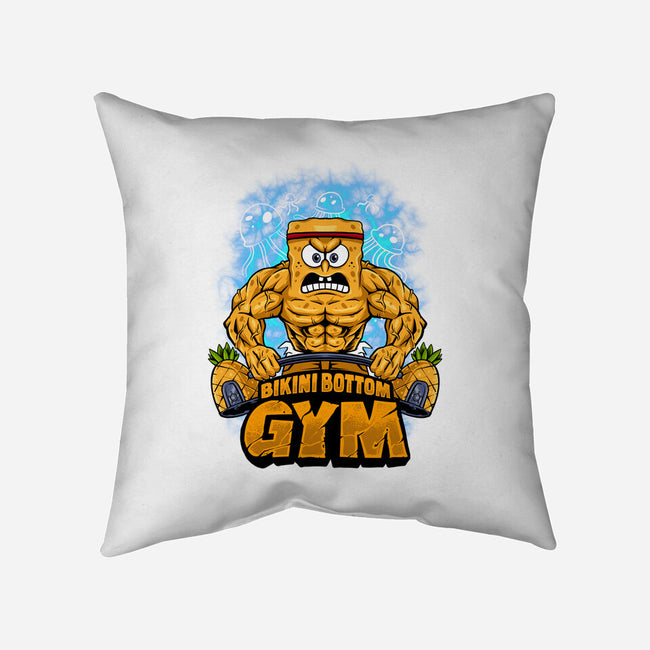 Muscle Square-none removable cover w insert throw pillow-spoilerinc