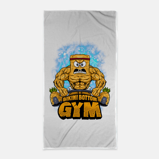 Muscle Square-none beach towel-spoilerinc