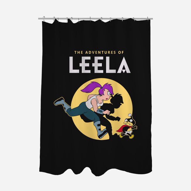 The Adventures Of Leela-none polyester shower curtain-Getsousa!