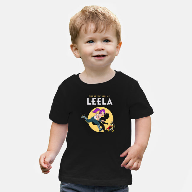 The Adventures Of Leela-baby basic tee-Getsousa!