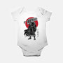 Black Swordsman Sumi-e-baby basic onesie-DrMonekers