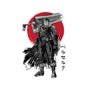 Black Swordsman Sumi-e-none removable cover throw pillow-DrMonekers