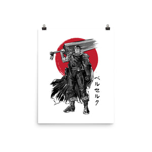 Black Swordsman Sumi-e