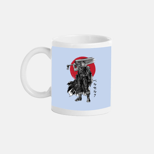 Black Swordsman Sumi-e-none mug drinkware-DrMonekers