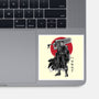 Black Swordsman Sumi-e-none glossy sticker-DrMonekers