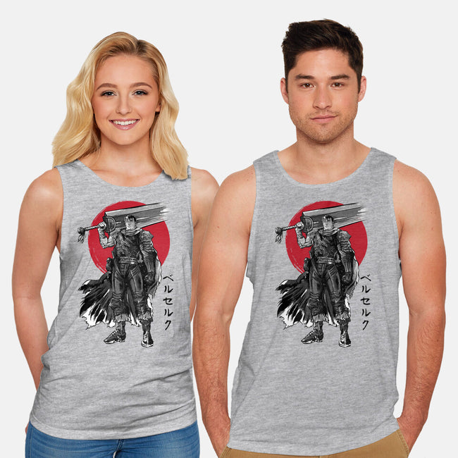 Black Swordsman Sumi-e-unisex basic tank-DrMonekers