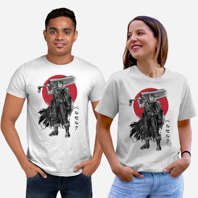 Black Swordsman Sumi-e-unisex basic tee-DrMonekers