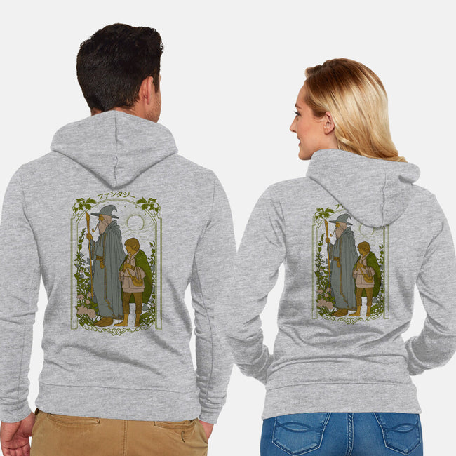 Fantastic Adventure-unisex zip-up sweatshirt-Hafaell