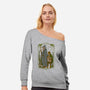 Fantastic Adventure-womens off shoulder sweatshirt-Hafaell