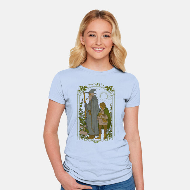 Fantastic Adventure-womens fitted tee-Hafaell