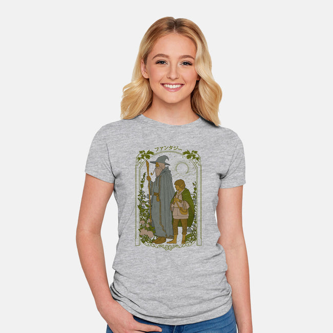 Fantastic Adventure-womens fitted tee-Hafaell
